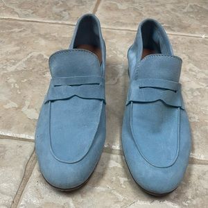 M. Gemi Blue Suede flats. Size 37.5, leather soles. SUPER COMFORTABLE!